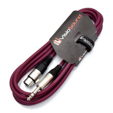 Load image into Gallery viewer, Female XLR to 6.35mm Stereo TRS Jack Lead / Balanced Signal / Audio Patch Cable
