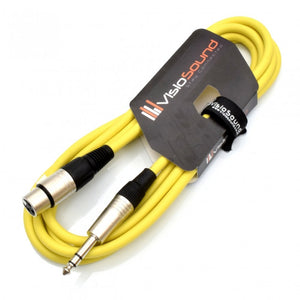 Female XLR to 6.35mm Stereo TRS Jack Lead / Balanced Signal / Audio Patch Cable